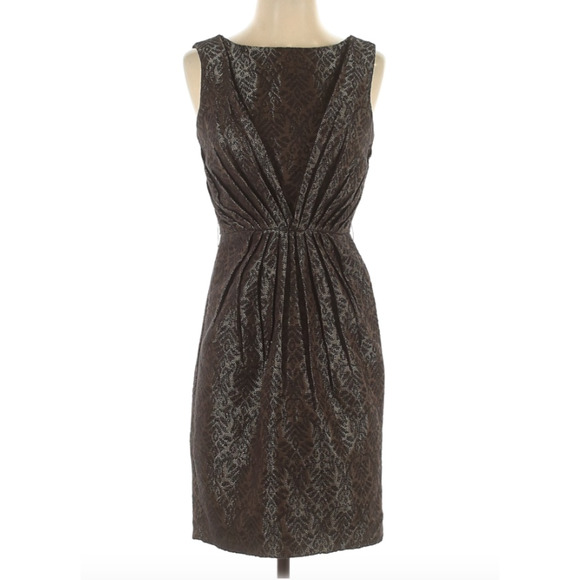 MAX & CLEO | Black Gold Cocktail Dress 2 - Picture 1 of 2